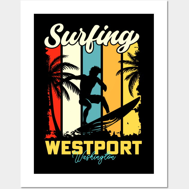 Surfing |  Westport, Washington Wall Art by T-shirt US